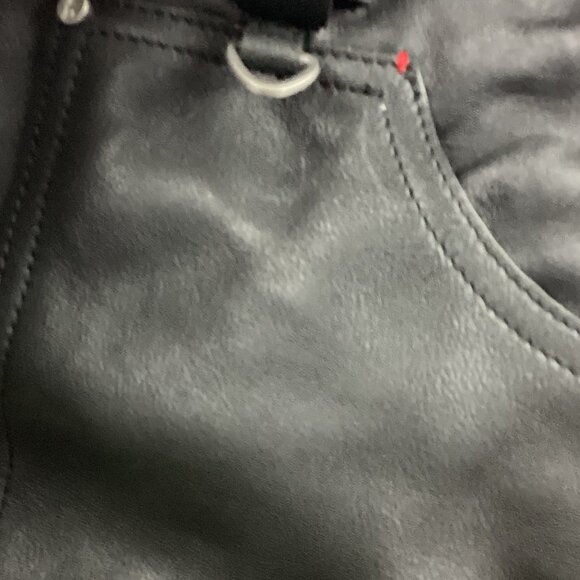 Ellen Degeneres Black Leather Tote Bag - Picture 3 of 15
